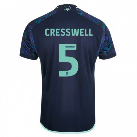 Kandiny Kinder Charlie Cresswell #5 Blau Auswärtstrikot Trikot 2023/24 T-Shirt Österreich