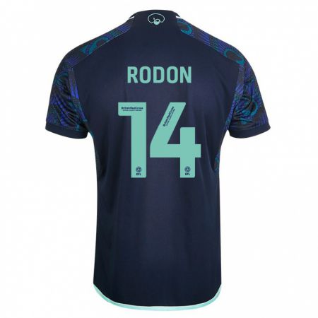 Kandiny Kinderen Joe Rodon #14 Blauw Uitshirt Uittenue 2023/24 T-Shirt België