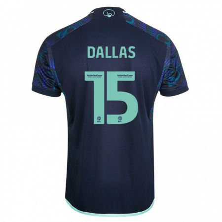 Kandiny Bambino Maglia Stuart Dallas #15 Blu Kit Gara Away 2023/24 Maglietta