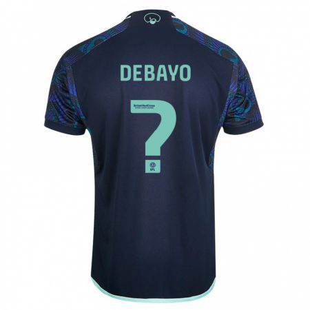 Kandiny Bambino Maglia James Debayo #0 Blu Kit Gara Away 2023/24 Maglietta