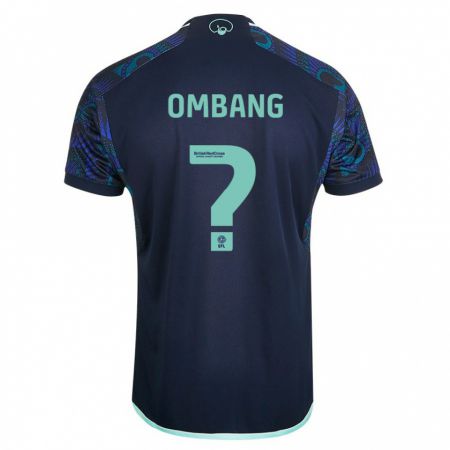 Kandiny Bambino Maglia Darryl Ombang #0 Blu Kit Gara Away 2023/24 Maglietta