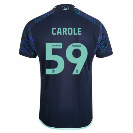 Kandiny Bambino Maglia Keenan Carole #59 Blu Kit Gara Away 2023/24 Maglietta