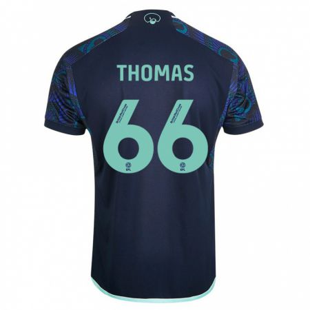 Kandiny Bambino Maglia Luca Thomas #66 Blu Kit Gara Away 2023/24 Maglietta