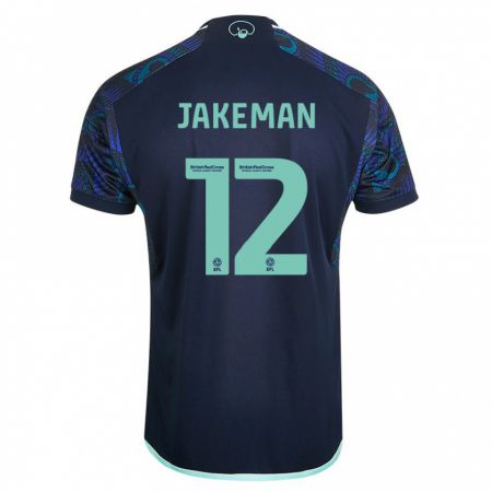 Kandiny Bambino Maglia Harriet Jakeman #12 Blu Kit Gara Away 2023/24 Maglietta