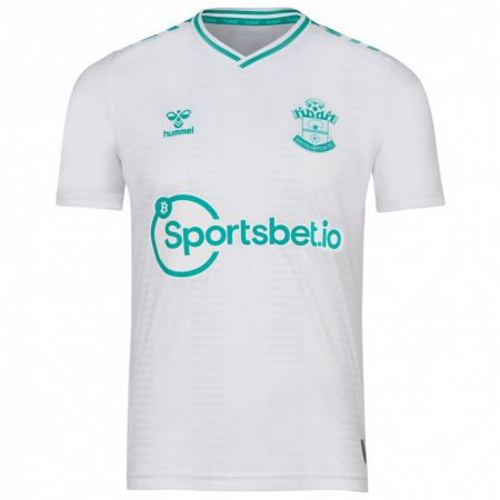 Kandiny Bambino Maglia Barnaby Williams #0 Bianco Kit Gara Away 2023/24 Maglietta