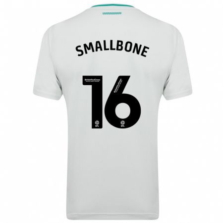 Kandiny Bambino Maglia Will Smallbone #16 Bianco Kit Gara Away 2023/24 Maglietta