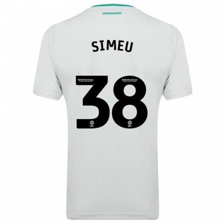 Kandiny Niño Camiseta Dynel Simeu #38 Blanco 2ª Equipación 2023/24 La Camisa