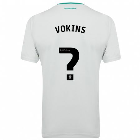 Kandiny Kinder Jake Vokins #0 Weiß Auswärtstrikot Trikot 2023/24 T-Shirt Österreich