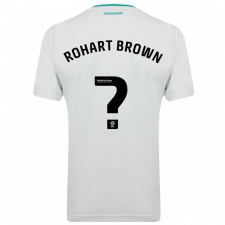 Kandiny Bambino Maglia Thierry Rohart-Brown #0 Bianco Kit Gara Away 2023/24 Maglietta