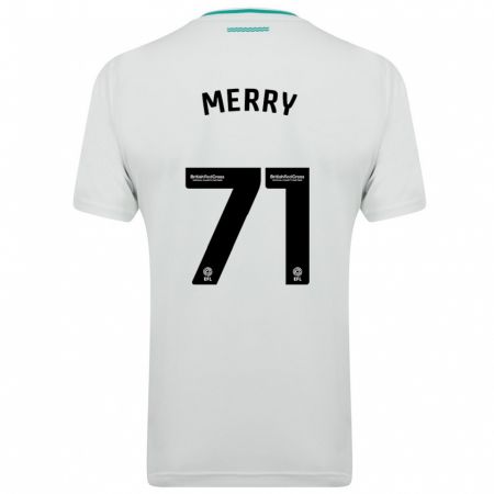 Kandiny Bambino Maglia Will Merry #71 Bianco Kit Gara Away 2023/24 Maglietta