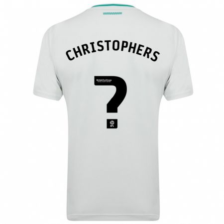 Kandiny Bambino Maglia Leo Christophers #0 Bianco Kit Gara Away 2023/24 Maglietta