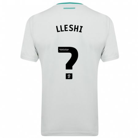 Kandiny Bambino Maglia Henri Lleshi #0 Bianco Kit Gara Away 2023/24 Maglietta