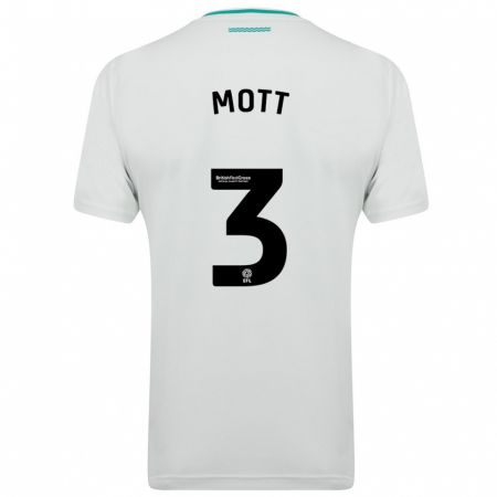 Kandiny Bambino Maglia Millicent Mott #3 Bianco Kit Gara Away 2023/24 Maglietta