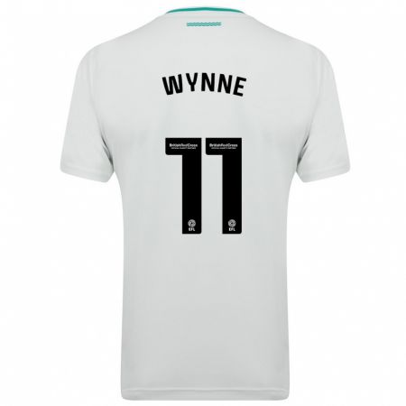 Kandiny Bambino Maglia Megan Wynne #11 Bianco Kit Gara Away 2023/24 Maglietta