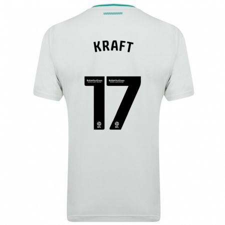 Kandiny Bambino Maglia Emily Kraft #17 Bianco Kit Gara Away 2023/24 Maglietta