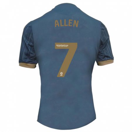 Kandiny Bambino Maglia Joe Allen #7 Verde Acqua Scuro Kit Gara Away 2023/24 Maglietta