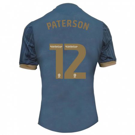 Kandiny Bambino Maglia Jamie Paterson #12 Verde Acqua Scuro Kit Gara Away 2023/24 Maglietta