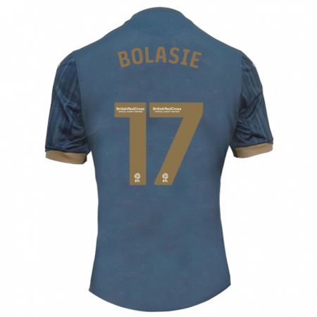 Kandiny Bambino Maglia Yannick Bolasie #17 Verde Acqua Scuro Kit Gara Away 2023/24 Maglietta