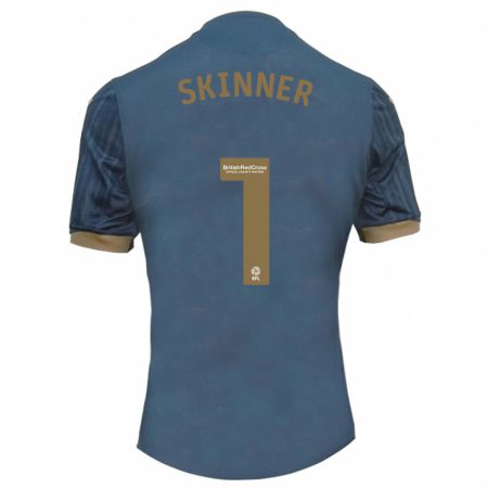 Kandiny Bambino Maglia Claire Skinner #1 Verde Acqua Scuro Kit Gara Away 2023/24 Maglietta