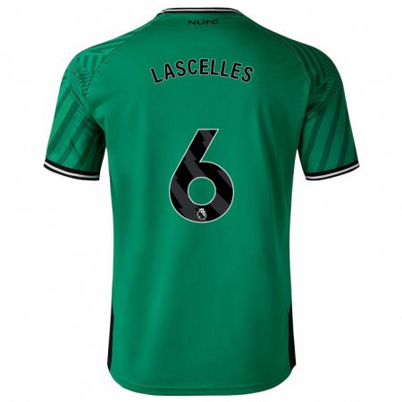 Kandiny Kinder Jamaal Lascelles #6 Grün Auswärtstrikot Trikot 2023/24 T-Shirt Österreich