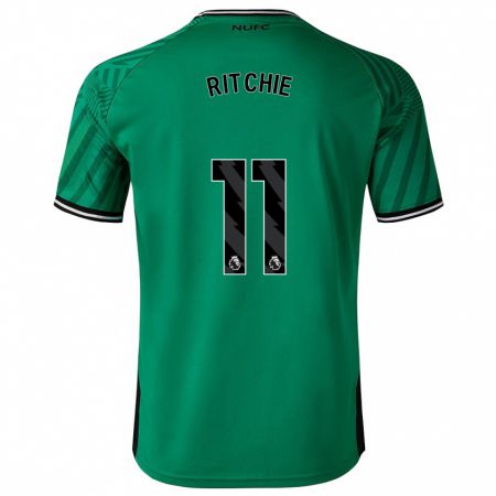 Kandiny Kinder Matt Ritchie #11 Grün Auswärtstrikot Trikot 2023/24 T-Shirt Österreich