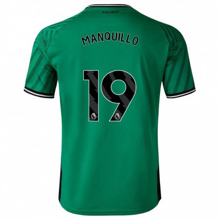 Kandiny Bambino Maglia Javier Manquillo #19 Verde Kit Gara Away 2023/24 Maglietta