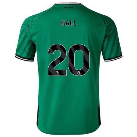 Kandiny Bambino Maglia Lewis Hall #20 Verde Kit Gara Away 2023/24 Maglietta