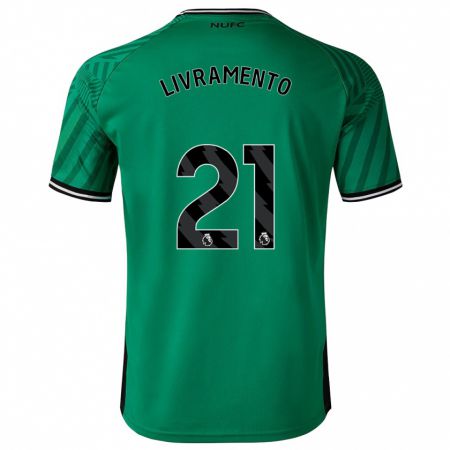 Kandiny Kinder Tino Livramento #21 Grün Auswärtstrikot Trikot 2023/24 T-Shirt Österreich