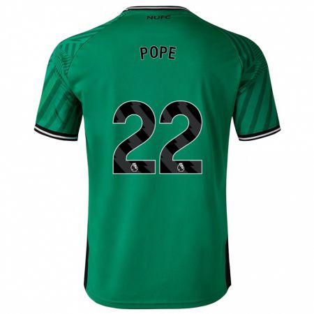 Kandiny Bambino Maglia Nick Pope #22 Verde Kit Gara Away 2023/24 Maglietta