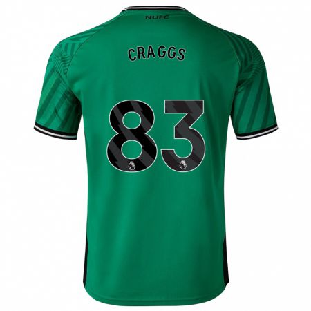 Kandiny Bambino Maglia Luke Craggs #83 Verde Kit Gara Away 2023/24 Maglietta