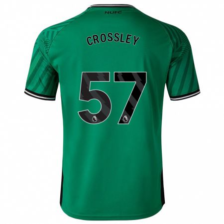 Kandiny Kinder Kyle Crossley #57 Grün Auswärtstrikot Trikot 2023/24 T-Shirt Österreich