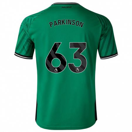 Kandiny Bambino Maglia Ben Parkinson #63 Verde Kit Gara Away 2023/24 Maglietta