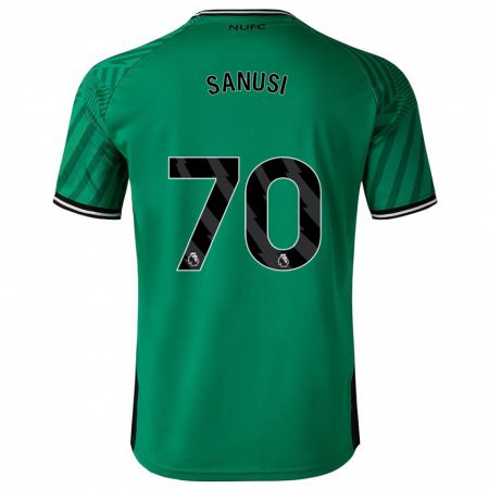 Kandiny Kinder Trevan Sanusi #70 Grün Auswärtstrikot Trikot 2023/24 T-Shirt Österreich