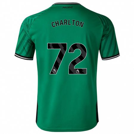 Kandiny Bambino Maglia Dylan Charlton #72 Verde Kit Gara Away 2023/24 Maglietta