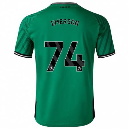 Kandiny Bambino Maglia Johnny Emerson #74 Verde Kit Gara Away 2023/24 Maglietta