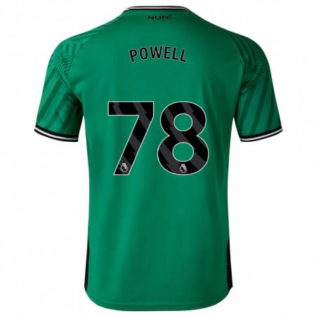 Kandiny Bambino Maglia Harry Powell #78 Verde Kit Gara Away 2023/24 Maglietta