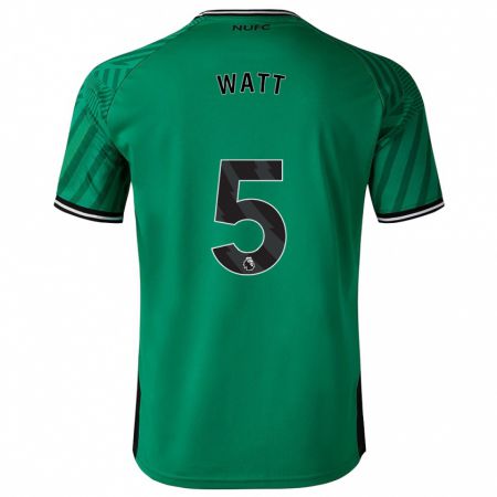 Kandiny Bambino Maglia Olivia Watt #5 Verde Kit Gara Away 2023/24 Maglietta