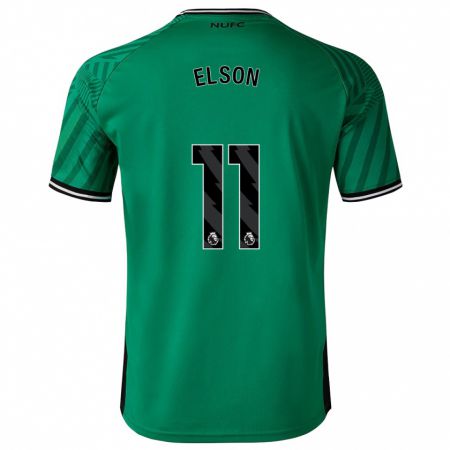 Kandiny Bambino Maglia Kacie Elson #11 Verde Kit Gara Away 2023/24 Maglietta