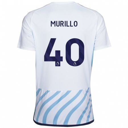 Kandiny Kinder Murillo #40 Weiß Blau Auswärtstrikot Trikot 2023/24 T-Shirt Österreich