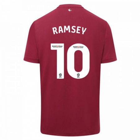 Kandiny Bambino Maglia Aaron Ramsey #10 Rosso Kit Gara Away 2023/24 Maglietta