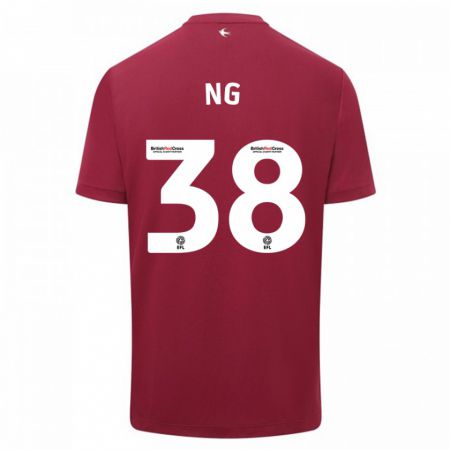 Kandiny Bambino Maglia Perry Ng #38 Rosso Kit Gara Away 2023/24 Maglietta