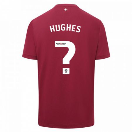 Kandiny Bambino Maglia Caleb Hughes #0 Rosso Kit Gara Away 2023/24 Maglietta