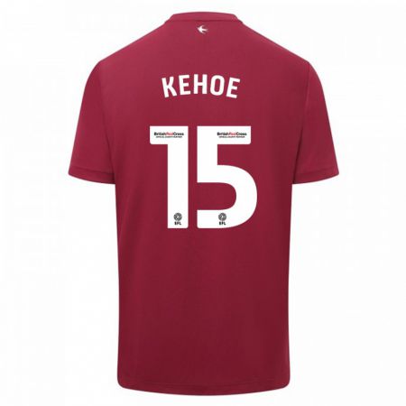 Kandiny Bambino Maglia Molly Kehoe #15 Rosso Kit Gara Away 2023/24 Maglietta