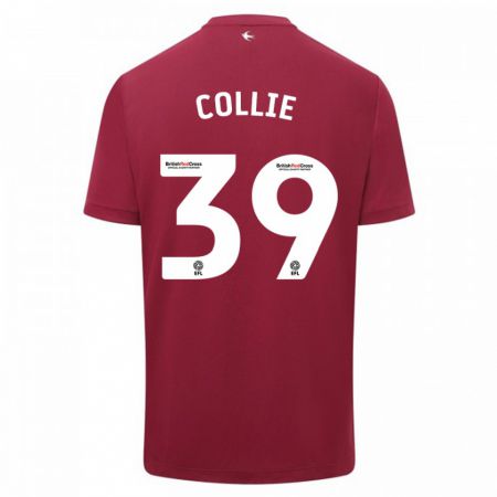 Kandiny Bambino Maglia Eliza Collie #39 Rosso Kit Gara Away 2023/24 Maglietta