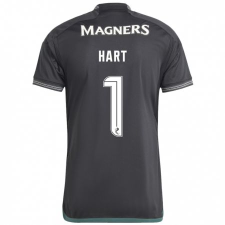 Kandiny Kinderen Joe Hart #1 Zwart Uitshirt Uittenue 2023/24 T-Shirt België