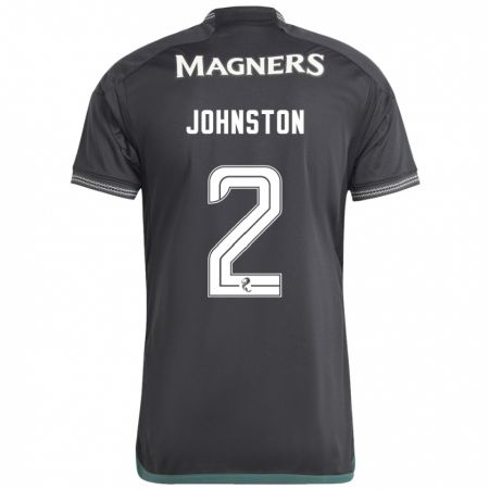 Kandiny Bambino Maglia Alistair Johnston #2 Nero Kit Gara Away 2023/24 Maglietta