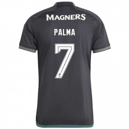 Kandiny Niño Camiseta Luis Palma #7 Negro 2ª Equipación 2023/24 La Camisa México