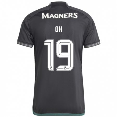 Kandiny Niño Camiseta Hyeon-Gyu Oh #19 Negro 2ª Equipación 2023/24 La Camisa México