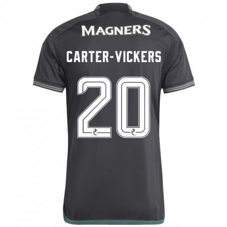 Kandiny Bambino Maglia Cameron Carter-Vickers #20 Nero Kit Gara Away 2023/24 Maglietta