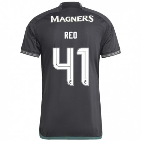 Kandiny Niño Camiseta Reo Hatate #41 Negro 2ª Equipación 2023/24 La Camisa México